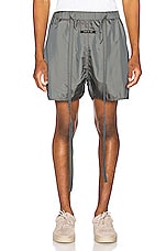 Fear of God Military Physical Training Short in Grey Iridescent | FWRD