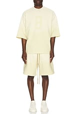Fear of God Sweatshort in Lemon Cream, view 5, click to view large image.