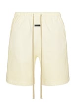 Fear of God Sweatshort in Lemon Cream, view 1, click to view large image.