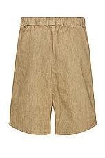 Fear of God Denim Stripe Shorts in Deer, view 2, click to view large image.