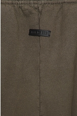 Fear of God Sweatshort in Olive, view 3, click to view large image.