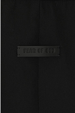 Fear of God Wool Cotton Cargo Short in Black, view 4, click to view large image.