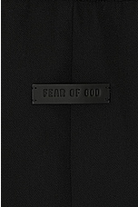 Fear of God Wool Cotton Cargo Short in Black, view 4, click to view large image.
