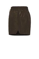 Fear of God Wrinkled Polyester Running Short in Mocha, view 3, click to view large image.
