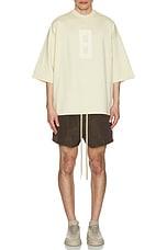 Fear of God Wrinkled Polyester Running Short in Mocha, view 6, click to view large image.