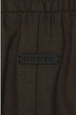 Fear of God Wool Canvas Relaxed Short in Mocha, view 5, click to view large image.