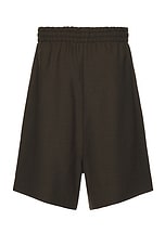 Fear of God Wool Canvas Relaxed Short in Mocha, view 2, click to view large image.