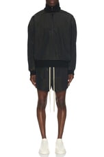 Fear of God Wrinkled Polyester Running Short in Black, view 6, click to view large image.