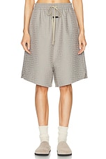 Fear of God Relaxed Short in Dove Grey, view 1, click to view large image.