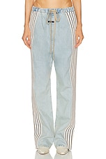 Fear of God Denim Stripe Forum Pant in Light Indigo, view 1, click to view large image.