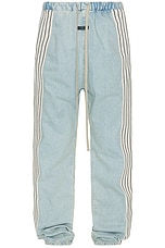 Fear of God Denim Stripe Forum Pant in Light Indigo, view 1, click to view large image.