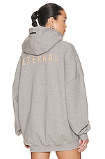 Fear of God Eternal Hoodie in Warm Heather Grey, view 3, click to view large image.