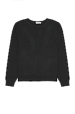 Fear of God Eternal Henley Sweater in Black Heather, view 1, click to view large image.