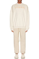 Fear of God Eternal Sweater in warm heather oatmeal, view 5, click to view large image.