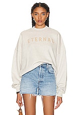 Fear of God Eternal Sweater in warm heather oatmeal, view 1, click to view large image.