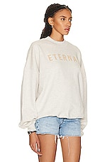 Fear of God Eternal Sweater in warm heather oatmeal, view 2, click to view large image.