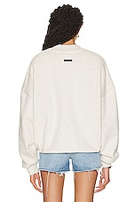 Fear of God Eternal Sweater in warm heather oatmeal, view 3, click to view large image.