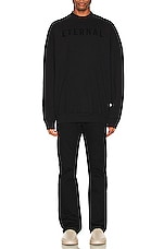 Fear of God Eternal Crewneck in Black, view 5, click to view large image.