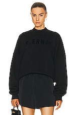 Fear of God Eternal Crewneck in Black, view 1, click to view large image.