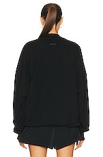Fear of God Eternal Crewneck in Black, view 3, click to view large image.