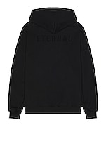 Fear of God Eternal Hoodie in Black, view 2, click to view large image.