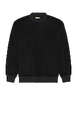 Fear of God Eternal Crewneck Sweater in Black, view 1, click to view large image.