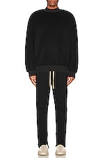Fear of God Eternal Crewneck Sweater in Black, view 5, click to view large image.