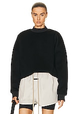 Fear of God Eternal Crewneck Sweater in Black, view 1, click to view large image.