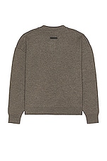 Fear of God Eternal Polo Sweater in Dusty Concrete Heather, view 2, click to view large image.