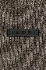Fear of God Eternal Polo Sweater in Dusty Concrete Heather, view 3, click to view large image.