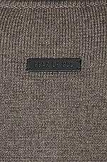 Fear of God Eternal Polo Sweater in Dusty Concrete Heather, view 4, click to view large image.