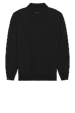 Fear of God Eternal Polo in Black, view 2, click to view large image.