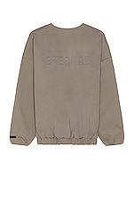 Fear of God Eternal Viscose Sweater in Dusty Concrete, view 1, click to view large image.