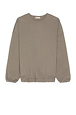 Fear of God Eternal Viscose Sweater in Dusty Concrete, view 2, click to view large image.
