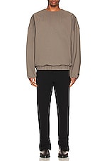 Fear of God Eternal Viscose Sweater in Dusty Concrete, view 5, click to view large image.