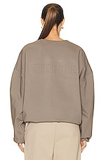 Fear of God Eternal Viscose Sweater in Dusty Concrete, view 3, click to view large image.