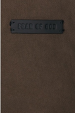 Fear of God Full Zip Hoodie in Olive, view 3, click to view large image.