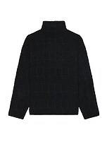 Fear of God Straight Neck Relaxed Sweater in Black, view 1, click to view large image.