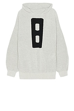 Fear of God Virgin Wool Boucle 8 Hoodie in Dove Grey, view 1, click to view large image.