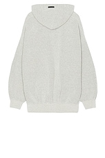 Fear of God Virgin Wool Boucle 8 Hoodie in Dove Grey, view 2, click to view large image.