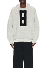 Fear of God Virgin Wool Boucle 8 Hoodie in Dove Grey, view 4, click to view large image.