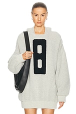 Fear of God Virgin Wool Boucle 8 Hoodie in Dove Grey, view 1, click to view large image.