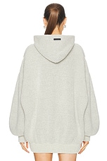 Fear of God Virgin Wool Boucle 8 Hoodie in Dove Grey, view 4, click to view large image.
