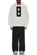Fear of God Virgin Wool Boucle 8 Hoodie in Dove Grey, view 5, click to view large image.