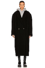 Fear of God The Overcoat in Black, view 2, click to view large image.