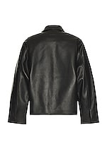 Fear of God Eternal Leather Jacket in Black, view 2, click to view large image.