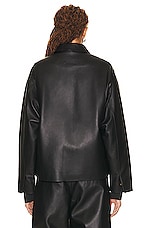 Fear of God Eternal Leather Jacket in Black, view 4, click to view large image.