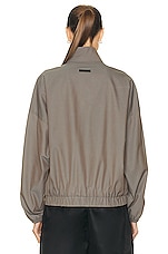 Fear of God Eternal Nylon Track Jacket in Dusty Concrete, view 4, click to view large image.