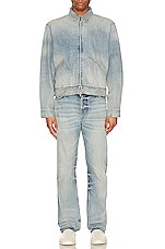 Fear of God Eternal Denim Jacket in 5 Year Indigo, view 5, click to view large image.