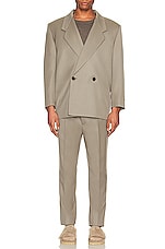 Fear of God Eternal Cav Suit Jacket in dusty concrete, view 5, click to view large image.